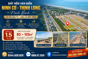 Bán đất nền ven biển Ninh Cơ - Thịnh Long, Ninh Bình, Giá từ 1.5 tỷ - Newninhbinh.com